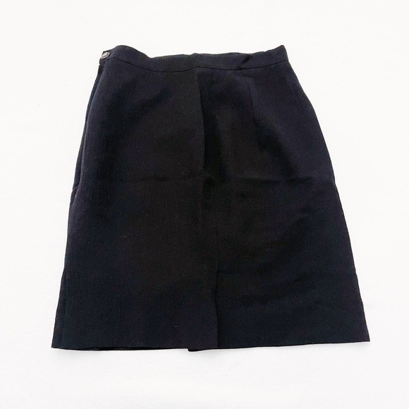 Emanuel Ungaro Paris Black Pencil Skirt SZ8 Italy - Picture 7 of 7